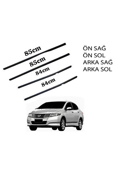 NS Nilser Auto Parts Ns Honda City Çıta Cam Sıyırıcı Fitil Seti Takım 2009-2012