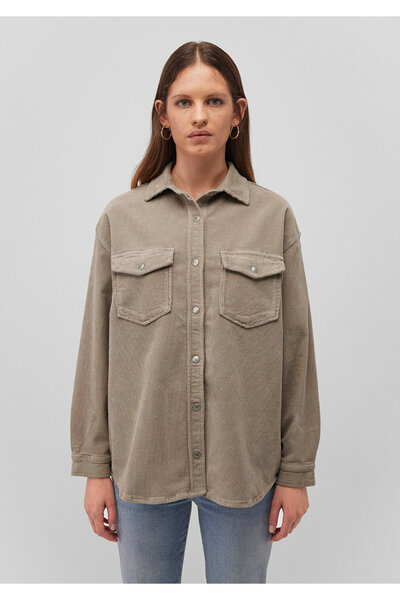Mavi Livia Kahverengi Kadife Gömlek Boyfriend 122885-88590
