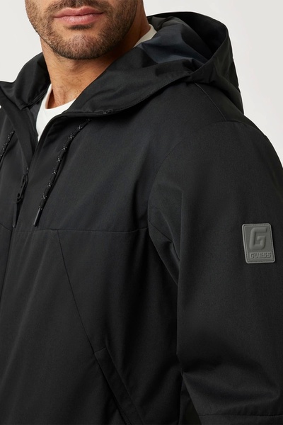 Guess FAWARIS WIND JACKET Erkek SİYAH Ceket Z4BL06WGFP0-H97B