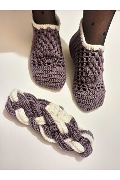 MODA El örgüsü patik saç bandı