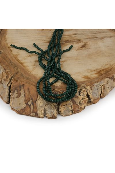 Prestij Boncuk Mărgele de cristal verde - 2 mm, model A133