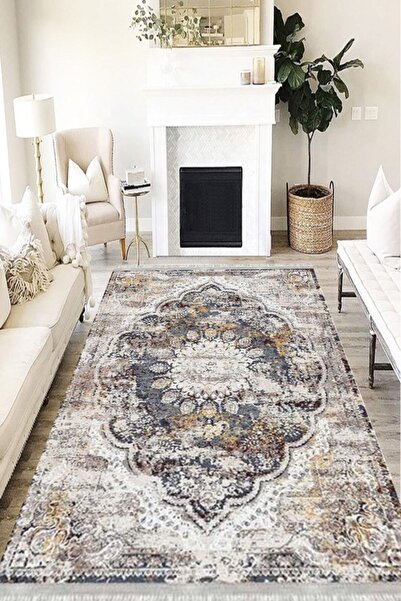 MOTTO HALI Otantik Eko Punto Kaymaz Tabanlı Yıkanabilir Antibakteriyel Dijita...