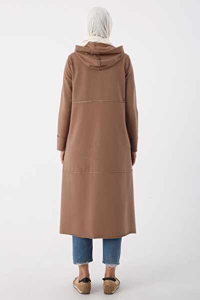 ALLDAY Mink Hooded Zipper Cardigan