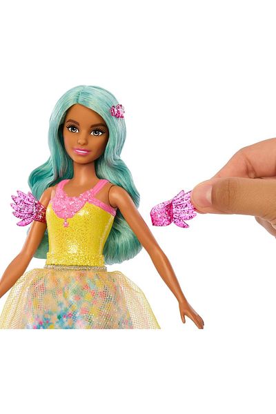 Barbie A Hidden Magic - Teresa Doll with Fairytale Outfit, Wavy Hair and Comb for Hairdressing Fun,
