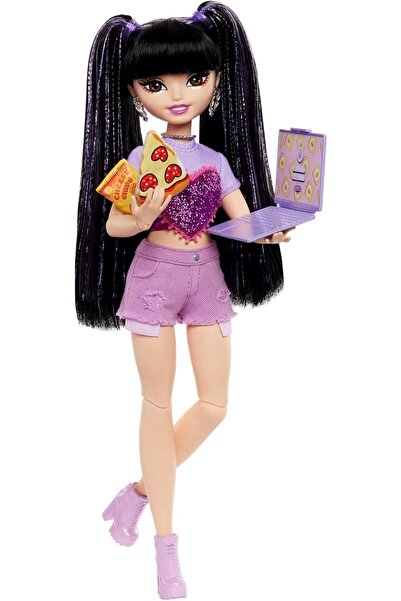 Barbie Dream Besties Doll and Accessories - Renee, Posable Fashion Doll with Long Black Hair, 11 Pie