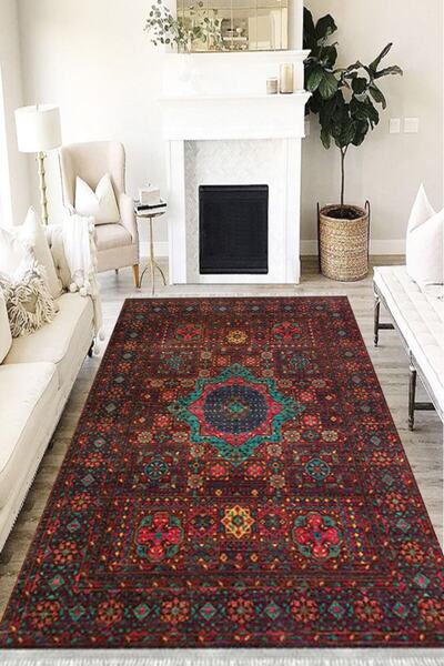 MOTTO HALI Otantik Eko Punto Kaymaz Tabanlı Yıkanabilir Antibakteriyel Dijita...