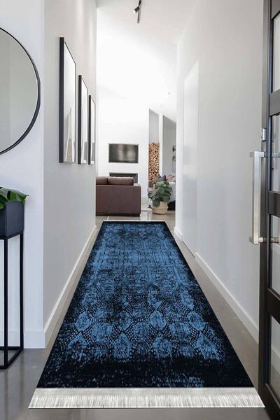 MOTTO HALI Otantik Eko Punto Yolluk Kaymaz Tabanlı Yıkanabilir Antibakteriyel...