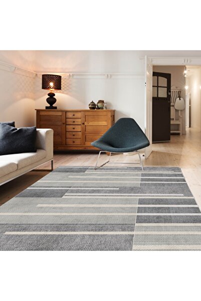 MOTTO HALI Patchwork Punto Kaymaz Tabanlı Yıkanabilir Antibakteriyel Dijital ...