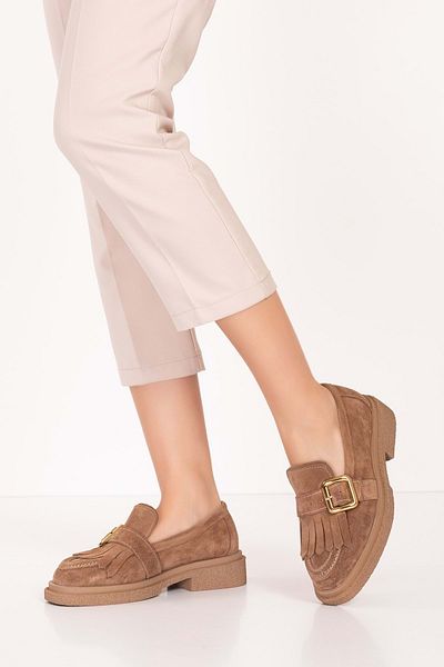 Gondol Loafer Mocasin din piele naturală cu talpă groasă Rg.7002