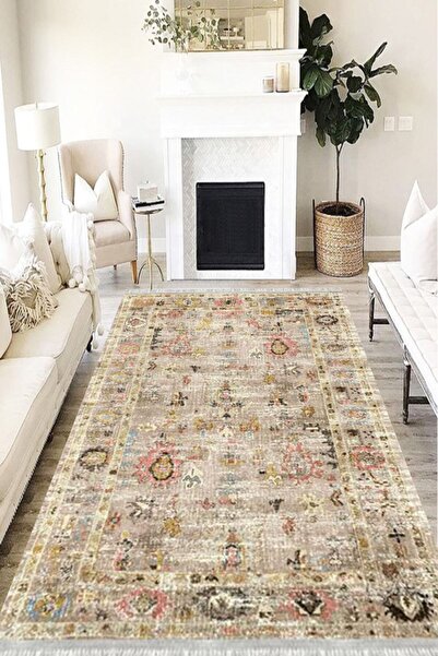 MOTTO HALI Otantik Eko Punto Kaymaz Tabanlı Yıkanabilir Antibakteriyel Dijita...