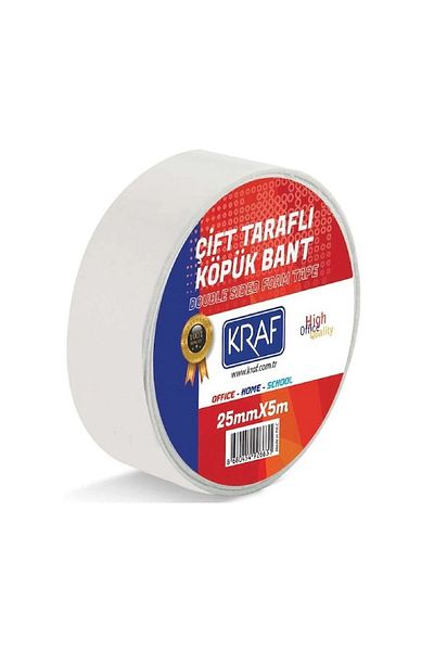 KRAF 50 Τεμάχια 25 Μm X 5 Μέτρα Ταινία Αφρού Διπλής Όψης