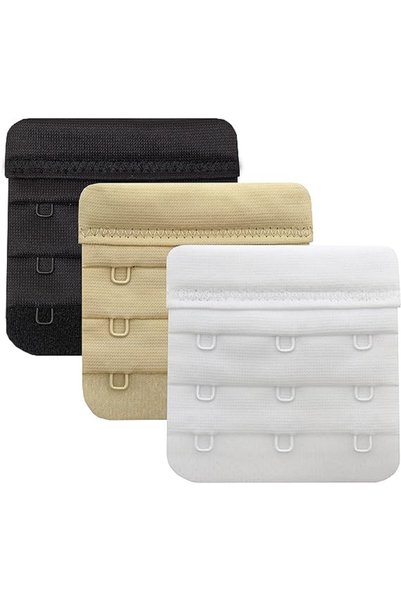 KUIN 3 Pieces (Without Elastic Agraph) 3X3 Hook Bra Extension Attachment