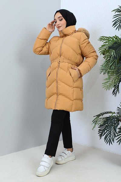 İmajButik Μπουφάν με κουκούλα Camel