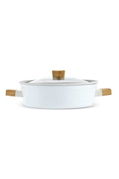 Karaca Swiss Crystal Creamy Wood Carnivorous Pot 26 cm