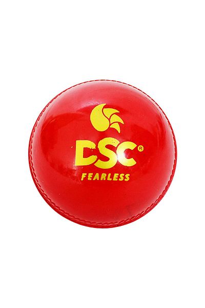 DSC Synthetic Tennis Cricket Ball | Red | Standard Size | Durable | Ideal for Training & Matches