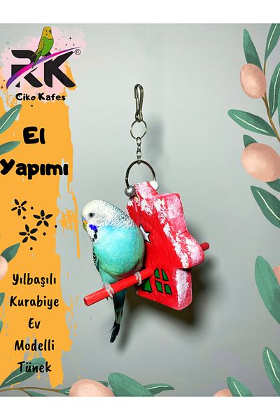 Ciko Kafes New Year's House Figured Bird Holder