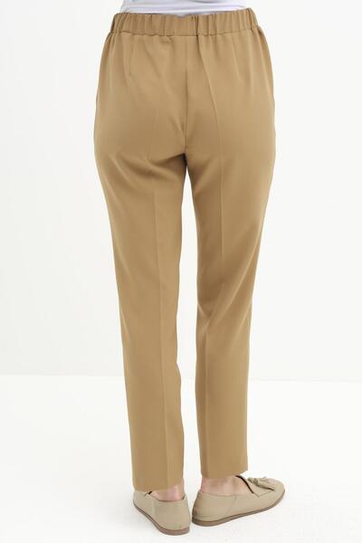 Tuğba Bel Lastikli Havuç Pantolon - Olive