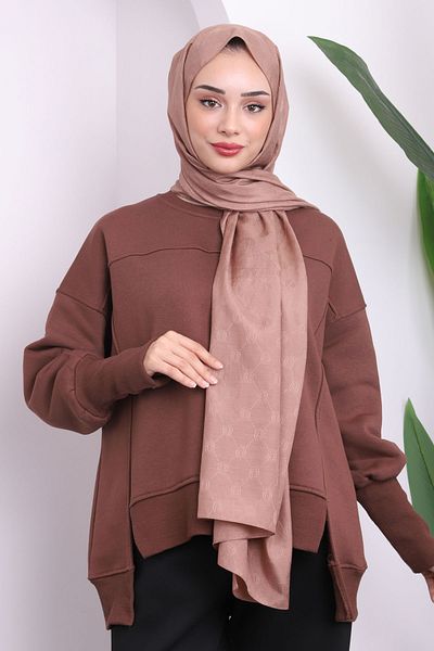 İmajButik طاقم الرقبة البني ثلاثة موضوع العرق الأساسي