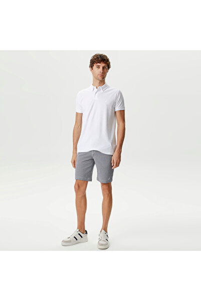 Nautica Erkek Mavi Standart Fit Bermuda