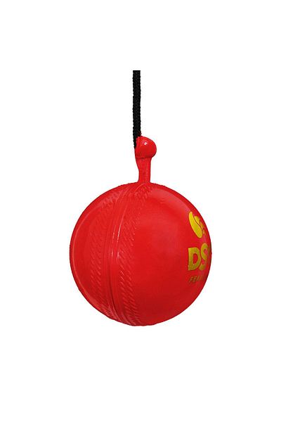 DSC Hanging Synthetic Cricket Ball (Red)| Rubber | Suitable for Practice Game | Solid inner core