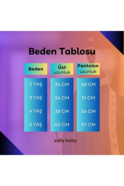 sally baby 3 Iplik Kışlık, Içi Şardonlu, Baskılı, Düğme Detaylı Alt Üst Takım,eşofman Takım