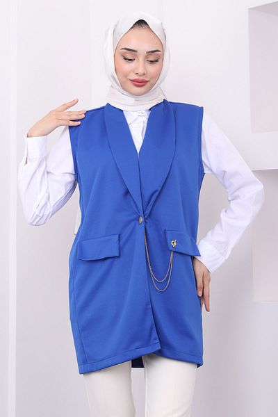 İmajButik Sax Vest with Chain Detail