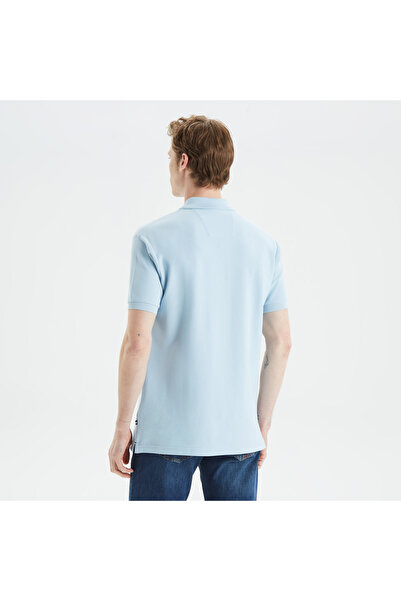 Nautica Erkek Mavi Classic Fit Kısa Kollu Polo Yaka T-Shirt
