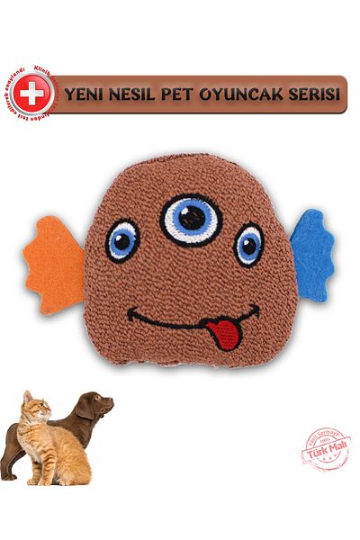 Silky Toys - Plush Toy for Dogs - Three Eyes/ 10cm / Brown