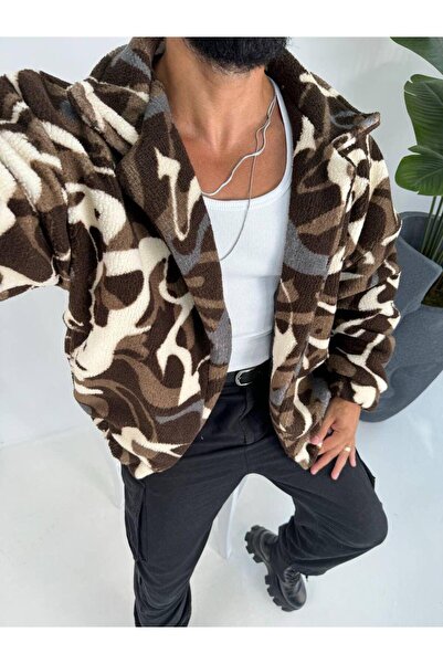 Baycombine35 Ανδρικό βελούδινο παλτό με γιακά