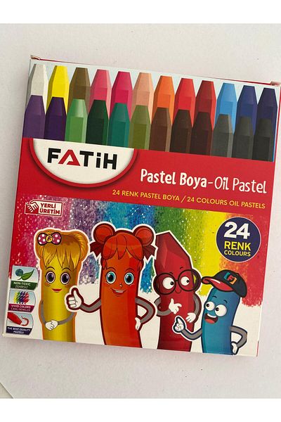 Fatih 24 Color Crayons