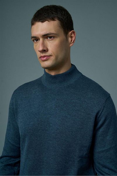 Tony Montana Tony Classics Half Turtleneck Basic Knitwear- T-1003