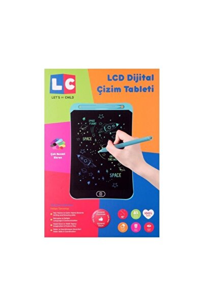 lets be child تابلت رسم رقمي بشاشة LCD مقاس 8.5 بوصة موديل Lc30864 - تركواز، للأطفال