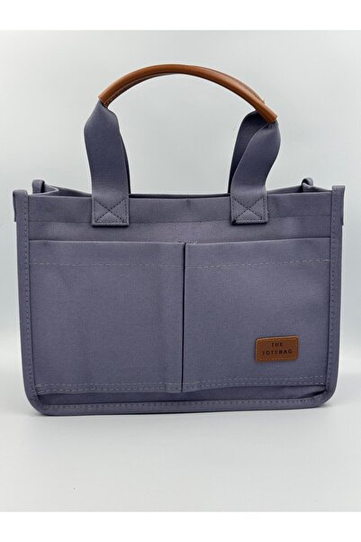 KIRASE Жіноча сіра сумка-тоут, стильна м'яка сумка з канвасу, ручна та через плече