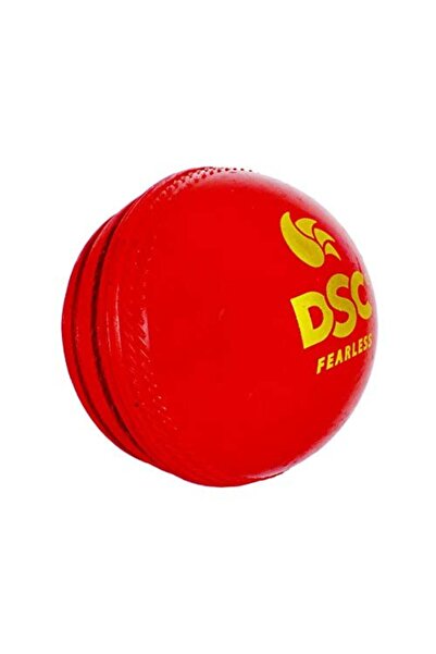 DSC Synthetic Wobble Leather Cricket Ball | Red | Durable | High Performance | Training & Match Use