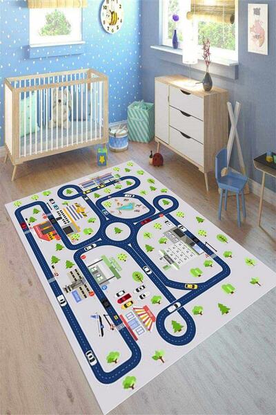 MOTTO HALI Çocuk Eko Punto Kaymaz Dot Tabanlı Yıkanabilir Antibakteriyel Diji...