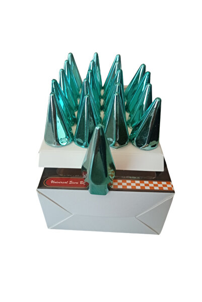 Universal 17MM MERMİ BİJON  KAPAĞI  PARLAK yeşil 20'Lİ SET A KALİTE