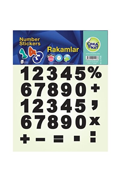CREA ETİKET - 1126 RAKAMLAR 3'LÜ