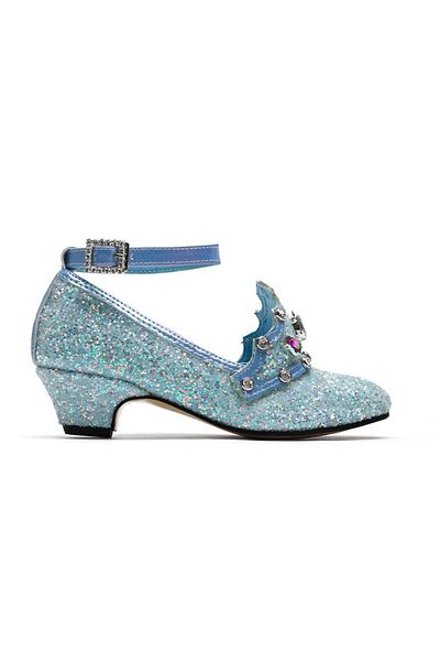 Baby DS Blue Crown Heeled Shoes