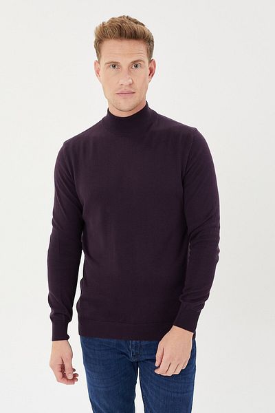 Tony Montana Tony Classics Half Turtleneck Basic Knitwear- T-1003