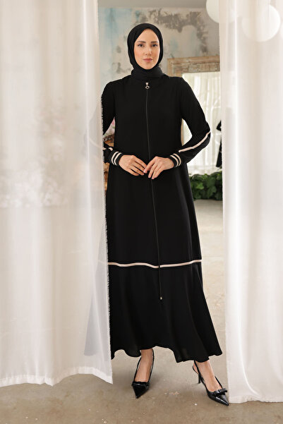 İmajButik أكمام سوداء مضلعة فيريس