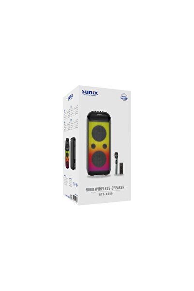 Sunix 120w 9000 Mah Su Geçirmez Çift Mikrofonlu Bluetooth Hoparlör Bts-x800