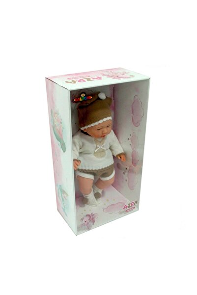 GALTOYS Azra Newborn Bej Kahve Trıko Elbıselı-3 Glt1128-a