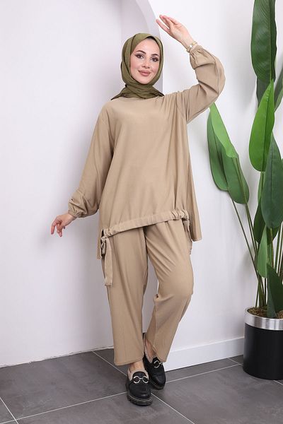 İmajButik Κοστούμι τουνίκ παντελόνι Mink Cold Yarn