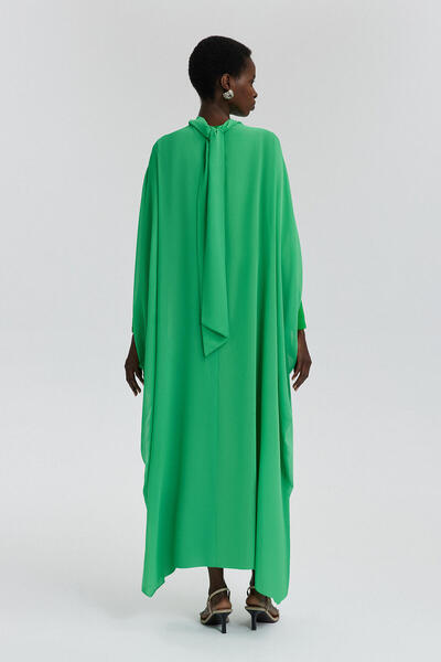 Touché Privé Chiffon Dress - Bat Sleeve Design