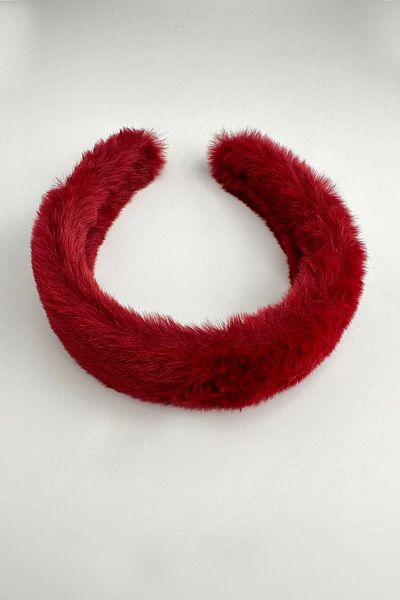 Modex Burgundy Plush Crown with Sponge