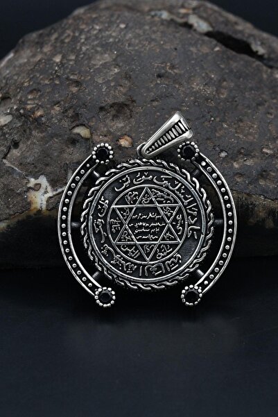 Prestige Hz. Süleyman Mührü Kolye Ucu 925 Ayar Gümüş