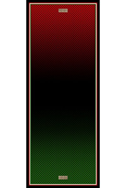 LA BOUTIQUE شال Kefiye F118-01 - 70x190 عشبي/أعشاب