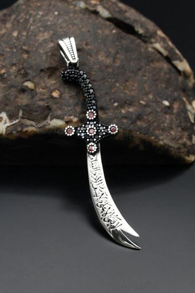 Prestige Hz. Ali Kılıcı ( Zülfikar ) Kolye Ucu 925 Ayar Gümüş