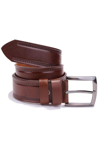 DAGOSTER DMK26-468DG Καφέ 4 cm Ανδρική ζώνη από γνήσιο δέρμα