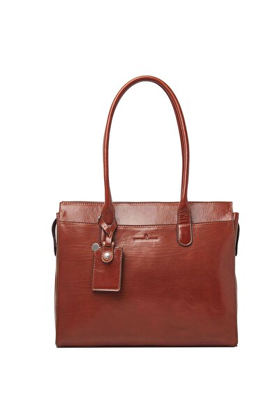 Castelijn & Beerens Ellen Schultertasche Leder 40 cm Laptopfach